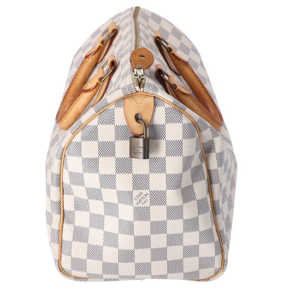 Louis Vuitton Speedy 30 Handbag N41533 Azur Damier Canvas - Picture 2 of 6